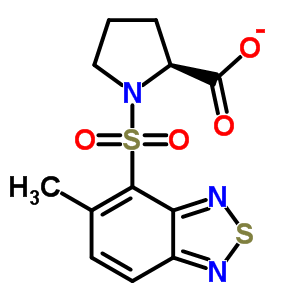 1-(5-甲基-苯并[1,2,5]噻二唑-4-磺?；?-吡咯烷-2-羧酸結(jié)構(gòu)式_436811-15-3結(jié)構(gòu)式