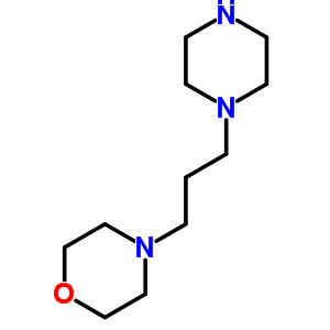 1-(3-嗎啉丙基)哌嗪結(jié)構(gòu)式_436852-18-5結(jié)構(gòu)式