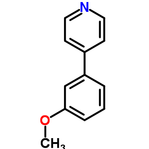 4-(3-甲氧基苯基)-吡啶結(jié)構(gòu)式_4373-68-6結(jié)構(gòu)式