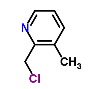2-(氯甲基)-3-甲基吡啶結(jié)構(gòu)式_4377-43-9結(jié)構(gòu)式