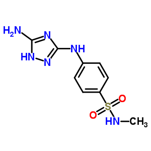 4-(5-氨基-1H-1,2,4-噻唑-3-基氨基)-N-甲基苯磺酰胺結(jié)構(gòu)式_443799-42-6結(jié)構(gòu)式