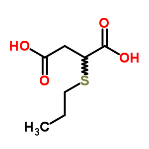 2-(丙基硫代)-丁二酸結(jié)構(gòu)式_45015-91-6結(jié)構(gòu)式