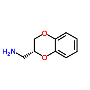 (R)-2,3-二氫-1,4-苯并二噁英-2-甲胺結(jié)構(gòu)式_46049-48-3結(jié)構(gòu)式