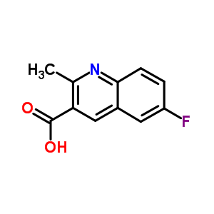 6-Fluoro-2-methyl-quinoline-3-carboxylic acidStructure,461026-47-1Structure 6-Fluoro-2-methyl-quinoline-3-carboxylic acid Structure,461026-47-1Structure