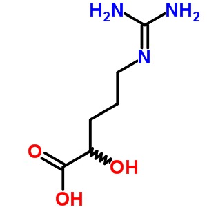 5-(Diaminomethylideneamino)-2-hydroxy-pentanoic acidStructure,462-64-6Structure 5-(Diaminomethylideneamino)-2-hydroxy-pentanoic acid Structure,462-64-6Structure