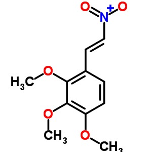 Benzene,1,2,3-trimethoxy-4-(2-nitroethenyl)-Structure,4668-08-0Structure Benzene,1,2,3-trimethoxy-4-(2-nitroethenyl)- Structure,4668-08-0Structure