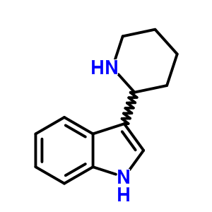 3-哌啶-2-基-1H-吲哚結(jié)構(gòu)式_4695-73-2結(jié)構(gòu)式