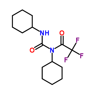 N-環(huán)己基-N-[(環(huán)己基氨基)羰基]-2,2,2-三氟-乙酰胺結(jié)構(gòu)式_4706-96-1結(jié)構(gòu)式