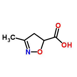 3-Methyl-4,5-dihydroisoxazole-5-carboxylic acidStructure,473700-52-6Structure 3-Methyl-4,5-dihydroisoxazole-5-carboxylic acid Structure,473700-52-6Structure