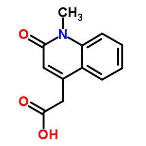 (1-Methyl-2-oxo-1,2-dihydro-4-quinolinyl)acetic acidStructure,4764-79-8Structure (1-Methyl-2-oxo-1,2-dihydro-4-quinolinyl)acetic acid Structure,4764-79-8Structure