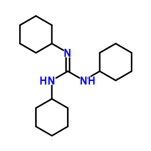 N,N,N-三環(huán)己基-胍結(jié)構(gòu)式_4833-41-4結(jié)構(gòu)式