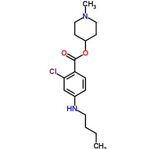 (1-Methyl-4-piperidyl) 4-butylamino-2-chloro-benzoateStructure,4846-77-9Structure (1-Methyl-4-piperidyl) 4-butylamino-2-chloro-benzoate Structure,4846-77-9Structure