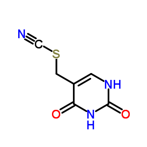 5-(Thiocyanatomethyl)-1h-pyrimidine-2,4-dioneStructure,4874-42-4Structure 5-(Thiocyanatomethyl)-1h-pyrimidine-2,4-dione Structure,4874-42-4Structure
