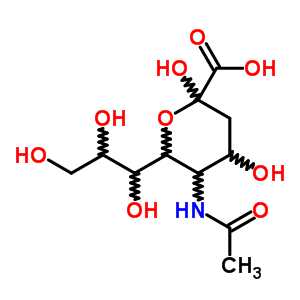 Neuraminic acid,n-acetyl-Structure,489-46-3Structure Neuraminic acid,n-acetyl- Structure,489-46-3Structure