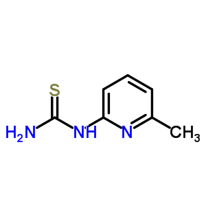 1-(6-甲基吡啶-2-基)硫代脲結(jié)構(gòu)式_49600-34-2結(jié)構(gòu)式