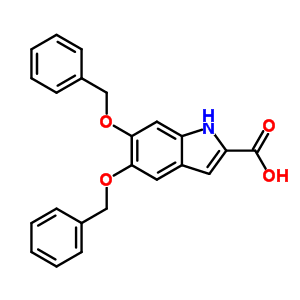 5,6-Bis(phenylmethoxy)-1h-indole-2-carboxylic acidStructure,4966-40-9Structure 5,6-Bis(phenylmethoxy)-1h-indole-2-carboxylic acid Structure,4966-40-9Structure