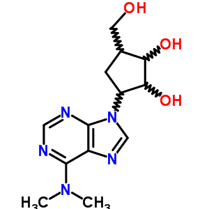 3-(6-Dimethylaminopurin-9-yl)-5-(hydroxymethyl)cyclopentane-1,2-diol Structure,49815-25-0Structure