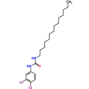 Urea,n-(3,4-dichlorophenyl)-n-tetradecyl-Structure,5006-87-1Structure Urea,n-(3,4-dichlorophenyl)-n-tetradecyl- Structure,5006-87-1Structure