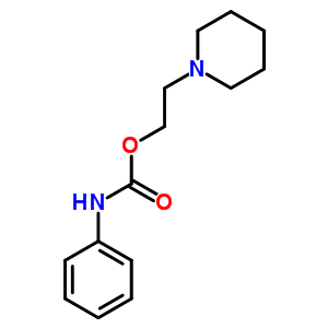 2-哌啶乙基氨基甲酸苯酯結(jié)構(gòu)式_50594-06-4結(jié)構(gòu)式