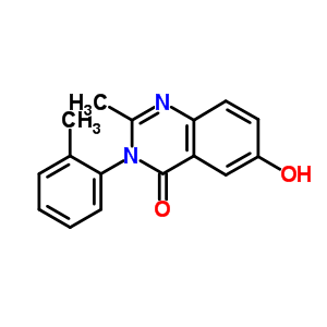 6-Hydroxy-2-methyl-3-(2-methylphenyl)quinazolin-4(3h)-oneStructure,5060-51-5Structure 6-Hydroxy-2-methyl-3-(2-methylphenyl)quinazolin-4(3h)-one Structure,5060-51-5Structure