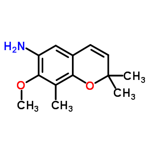 2H-1-benzopyran-6-amine,7-methoxy-2,2,8-trimethyl-Structure,50637-43-9Structure 2H-1-benzopyran-6-amine,7-methoxy-2,2,8-trimethyl- Structure,50637-43-9Structure