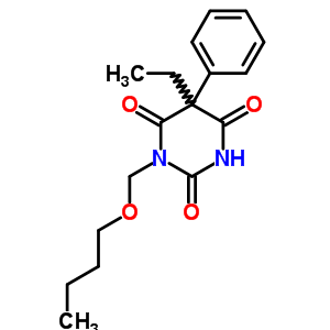 1-(Butoxymethyl)-5-ethyl-5-phenylbarbituric acidStructure,50884-84-9Structure 1-(Butoxymethyl)-5-ethyl-5-phenylbarbituric acid Structure,50884-84-9Structure