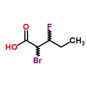 2-溴-3-氟-戊酸結構式_50884-95-2結構式