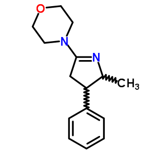 Morpholine,4-(3,4-dihydro-2-methyl-3-phenyl-2h-pyrrol-5-yl)-Structure,50901-95-6Structure Morpholine,4-(3,4-dihydro-2-methyl-3-phenyl-2h-pyrrol-5-yl)- Structure,50901-95-6Structure