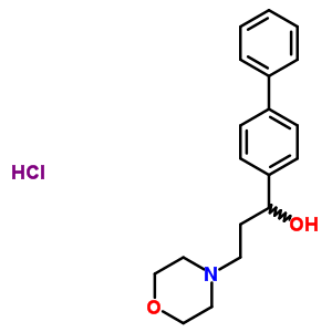 Alpha-(4-biphenylyl)-4-morpholinepropanol hydrochlorideStructure,50910-20-8Structure Alpha-(4-biphenylyl)-4-morpholinepropanol hydrochloride Structure,50910-20-8Structure