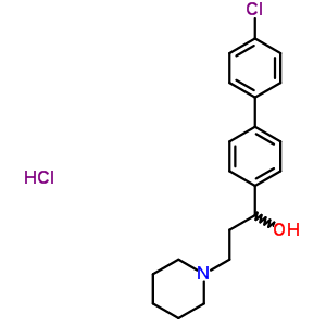 Alpha-(4’-chloro-4-biphenylyl)-1-piperidinepropanol hydrochlorideStructure,50910-24-2Structure Alpha-(4’-chloro-4-biphenylyl)-1-piperidinepropanol hydrochloride Structure,50910-24-2Structure