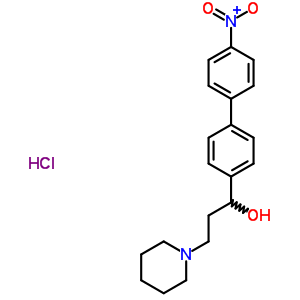 Alpha-(4’-nitro-4-biphenylyl)-1-piperidinepropanol hydrochlorideStructure,50910-25-3Structure Alpha-(4’-nitro-4-biphenylyl)-1-piperidinepropanol hydrochloride Structure,50910-25-3Structure