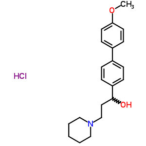 Alpha-(3-methoxy-4-biphenylyl)-1-piperidinepropanol hydrochlorideStructure,50910-27-5Structure Alpha-(3-methoxy-4-biphenylyl)-1-piperidinepropanol hydrochloride Structure,50910-27-5Structure