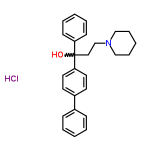 Alpha-(4-biphenylyl)-alpha-phenyl-1-piperidinepropanol hydrochlorideStructure,50910-35-5Structure Alpha-(4-biphenylyl)-alpha-phenyl-1-piperidinepropanol hydrochloride Structure,50910-35-5Structure