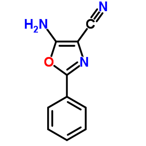 5-Amino-2-phenyl-1,3-oxazole-4-carbonitrileStructure,5098-18-0Structure 5-Amino-2-phenyl-1,3-oxazole-4-carbonitrile Structure,5098-18-0Structure