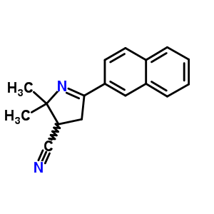 2H-pyrrole-3-carbonitrile,3,4-dihydro-2,2-dimethyl-5-(2-naphthalenyl)-Structure,51051-92-4Structure 2H-pyrrole-3-carbonitrile,3,4-dihydro-2,2-dimethyl-5-(2-naphthalenyl)- Structure,51051-92-4Structure