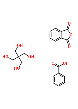 Benzoic acid, polymer with 2,2-bis(hydroxymethyl)-1,3-propanediol and 1,3-isobenzofurandioneStructure,51121-95-0Structure Benzoic acid, polymer with 2,2-bis(hydroxymethyl)-1,3-propanediol and 1,3-isobenzofurandione Structure,51121-95-0Structure