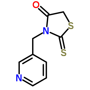 3-(Pyridin-3-ylmethyl)-2-sulfanylidene-thiazolidin-4-oneStructure,51216-58-1Structure 3-(Pyridin-3-ylmethyl)-2-sulfanylidene-thiazolidin-4-one Structure,51216-58-1Structure
