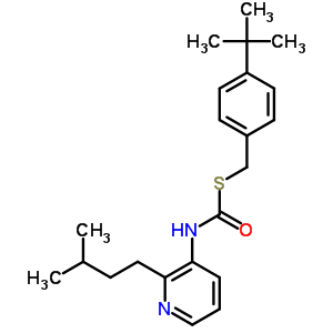 S-((4-(1,1-dimethylethyl)phenyl)methyl) o-(3-methylbutyl) 3-pyridinylcarbonimidothioateStructure,51308-70-4Structure S-((4-(1,1-dimethylethyl)phenyl)methyl) o-(3-methylbutyl) 3-pyridinylcarbonimidothioate Structure,51308-70-4Structure