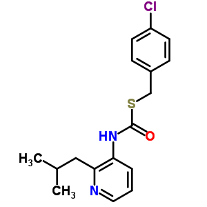S-((4-chlorophenyl)methyl) o-(2-methylpropyl) 3-pyridinylcarbonimidothioateStructure,51308-78-2Structure S-((4-chlorophenyl)methyl) o-(2-methylpropyl) 3-pyridinylcarbonimidothioate Structure,51308-78-2Structure