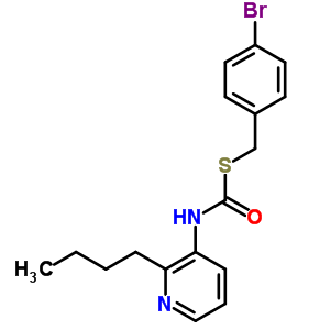 S-((4-bromophenyl)methyl) o-butyl 3-pyridinylcarbonimidothioateStructure,51308-79-3Structure S-((4-bromophenyl)methyl) o-butyl 3-pyridinylcarbonimidothioate Structure,51308-79-3Structure