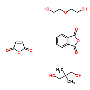Phthalic anhydride, maleic acid, diethylene glycol, neopentyl glycol polymerStructure,51394-70-8Structure Phthalic anhydride, maleic acid, diethylene glycol, neopentyl glycol polymer Structure,51394-70-8Structure