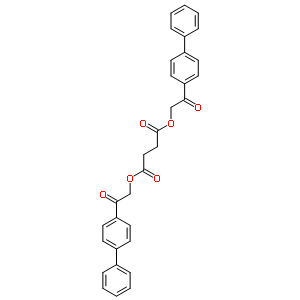 雙[2-氧代-2-(4-苯基苯基)乙基] 丁二酸結構式_5169-74-4結構式