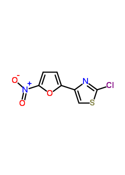 Thiazole,2-chloro-4-(5-nitro-2-furanyl)-(9ci)Structure,51728-03-1Structure Thiazole,2-chloro-4-(5-nitro-2-furanyl)-(9ci) Structure,51728-03-1Structure