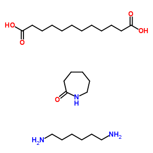 Dodecanedioic acid, polymer with hexahydro-2h-azepin-2-one and 1,6-hexanediamineStructure,51733-10-9Structure Dodecanedioic acid, polymer with hexahydro-2h-azepin-2-one and 1,6-hexanediamine Structure,51733-10-9Structure