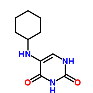 5-(Cyclohexylamino)-1h-pyrimidine-2,4-dione Structure,5177-53-7Structure