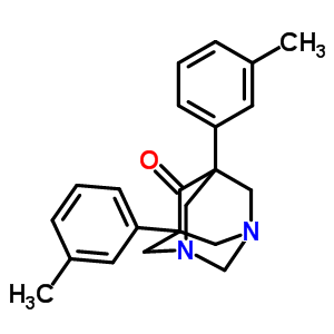 1,5-Bis(m-tolyl)-3,7-diazaadamantan-9-oneStructure,51808-79-8Structure 1,5-Bis(m-tolyl)-3,7-diazaadamantan-9-one Structure,51808-79-8Structure