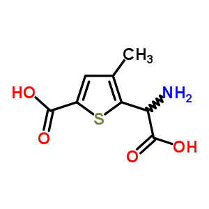 Alpha-amino-5-carboxy-3-methyl-2-thiopheneacetic acidStructure,518357-51-2Structure Alpha-amino-5-carboxy-3-methyl-2-thiopheneacetic acid Structure,518357-51-2Structure
