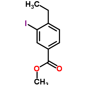 4-乙基-3-碘苯甲酸甲酯結(jié)構(gòu)式_51885-91-7結(jié)構(gòu)式