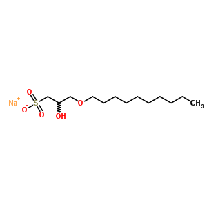 3-(Decyloxy)-2-hydroxy-1-propanesulfonic acid sodium saltStructure,51946-13-5Structure 3-(Decyloxy)-2-hydroxy-1-propanesulfonic acid sodium salt Structure,51946-13-5Structure