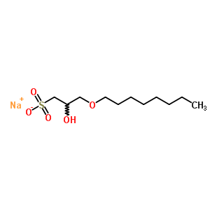 2-Hydroxy-3-(octyloxy)-1-propanesulfonic acid sodium saltStructure,51946-14-6Structure 2-Hydroxy-3-(octyloxy)-1-propanesulfonic acid sodium salt Structure,51946-14-6Structure